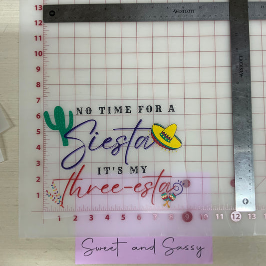 Three-esta DTF Transfer Design