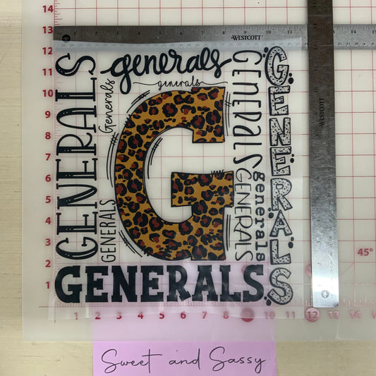 Generals Leopard DTF Transfer