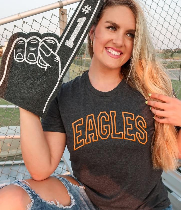 Eagles Orange DTF Transfer Design Bev