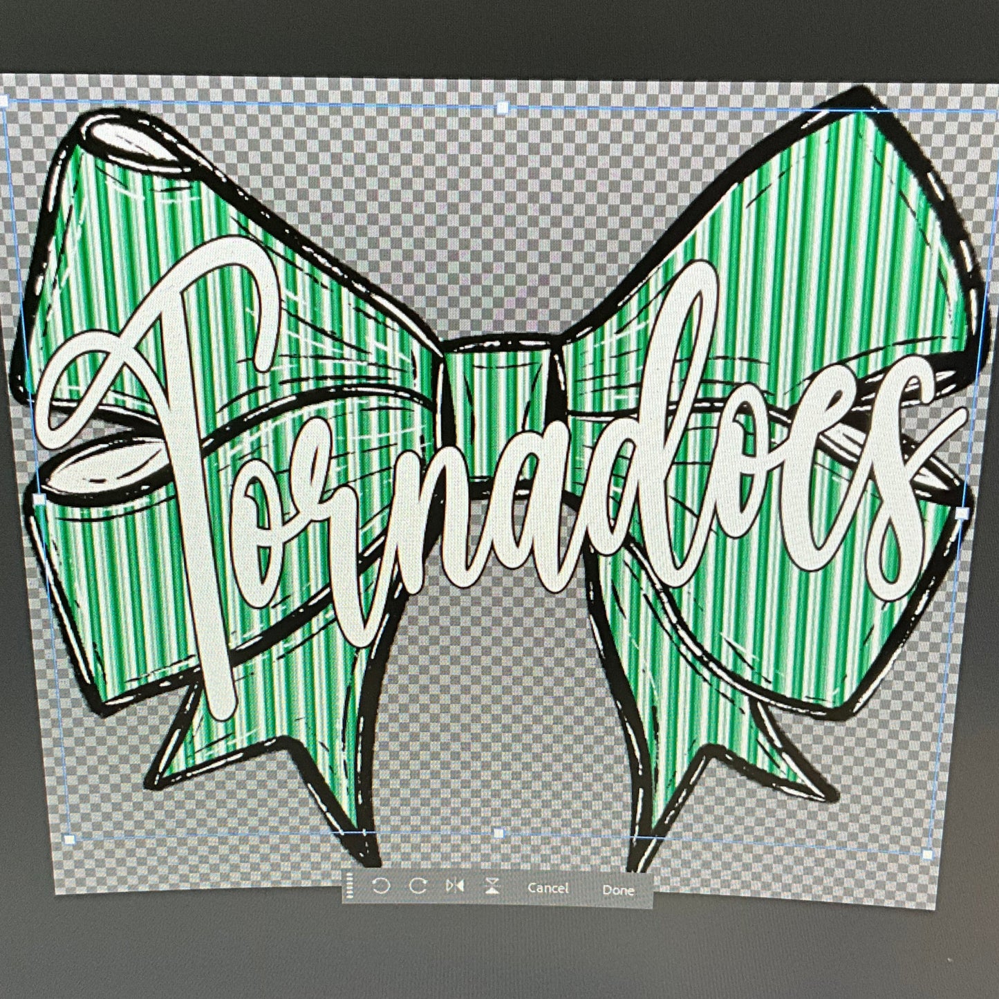 Prepster Bow School Mascot DTF Transfer Design