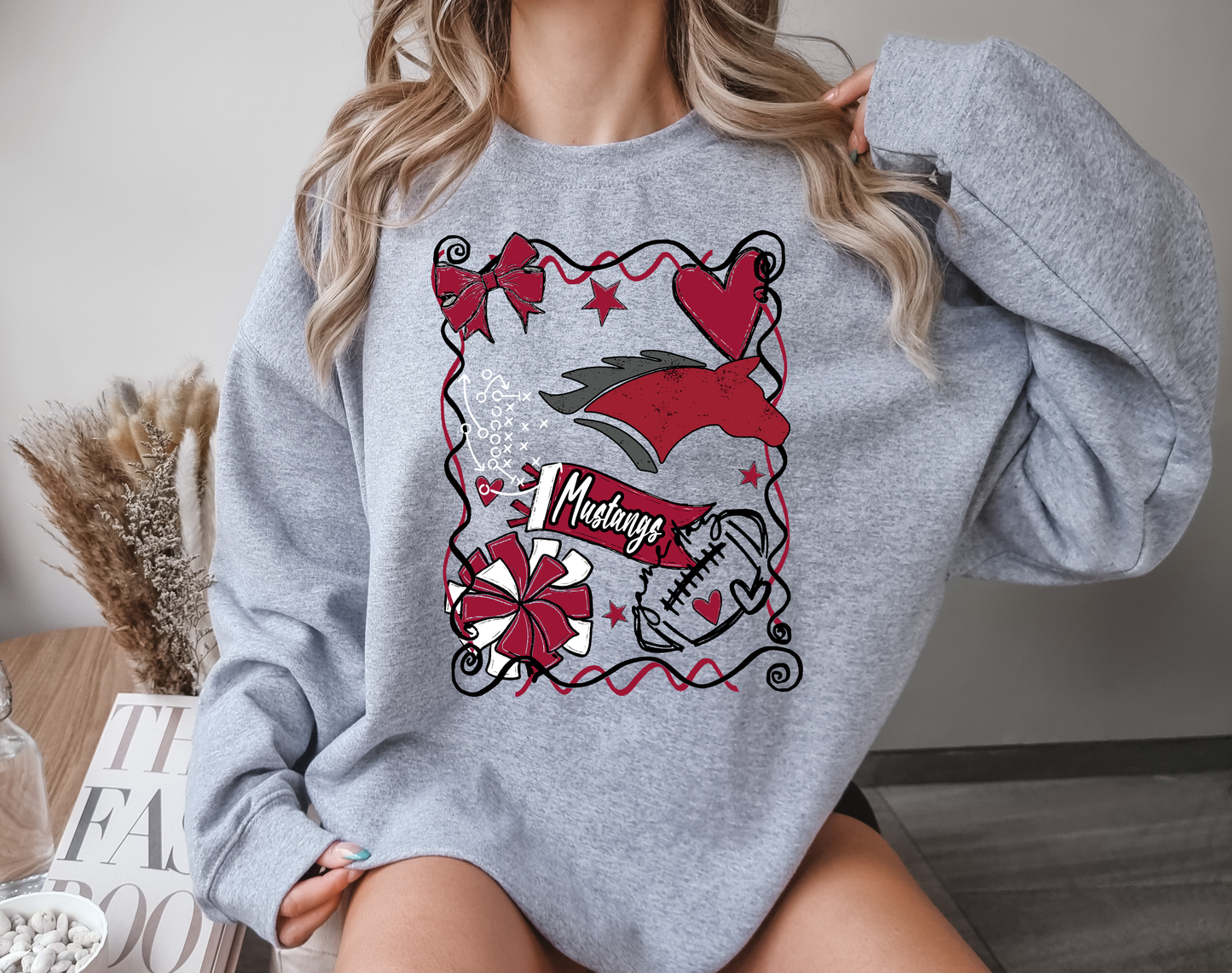 Football Mascot Collage DTF Transfer Design