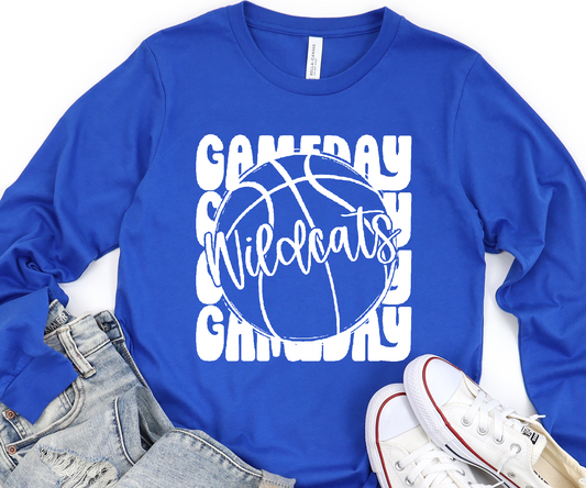 Stacked Mascots GAMEDAY BASKETBALL Wildcats DTF Transfer