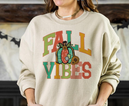 Fall Vibes DTF Transfer Design Bev