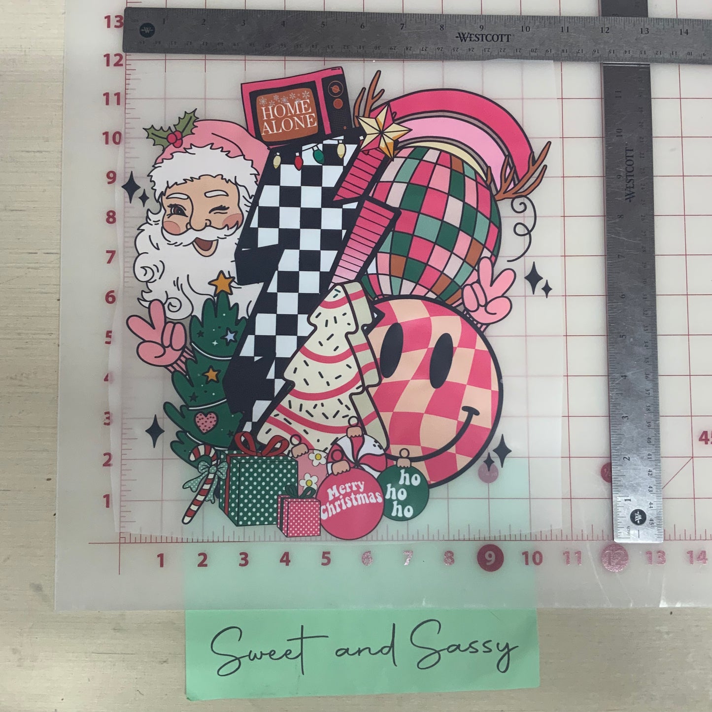 Santa Christmas LB DTF Transfer Design