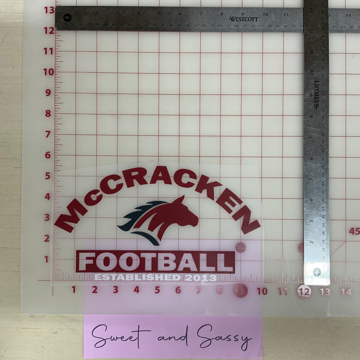 McCracken Football with Mustang DTF Transfer