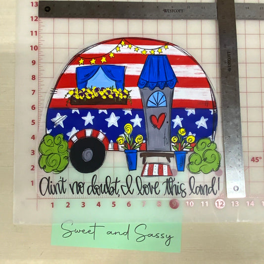 Ain’t no doubt I love this Land camper DTF Transfer Design