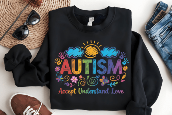 Autism Accept Understand Love DTF Transfer Design