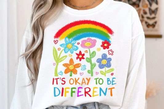 It's okay to be different DTF Transfer Design CF