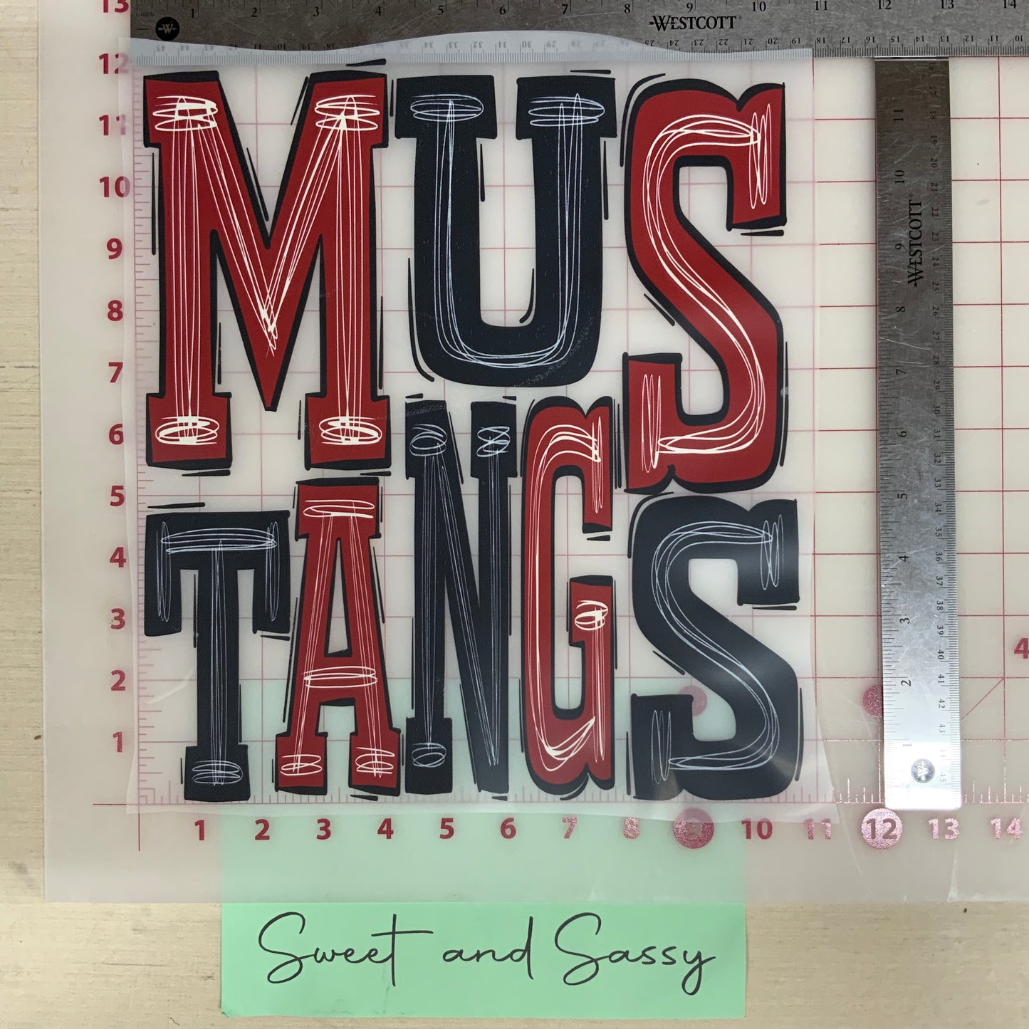 Mustangs Boho DTF Transfer Design Bev