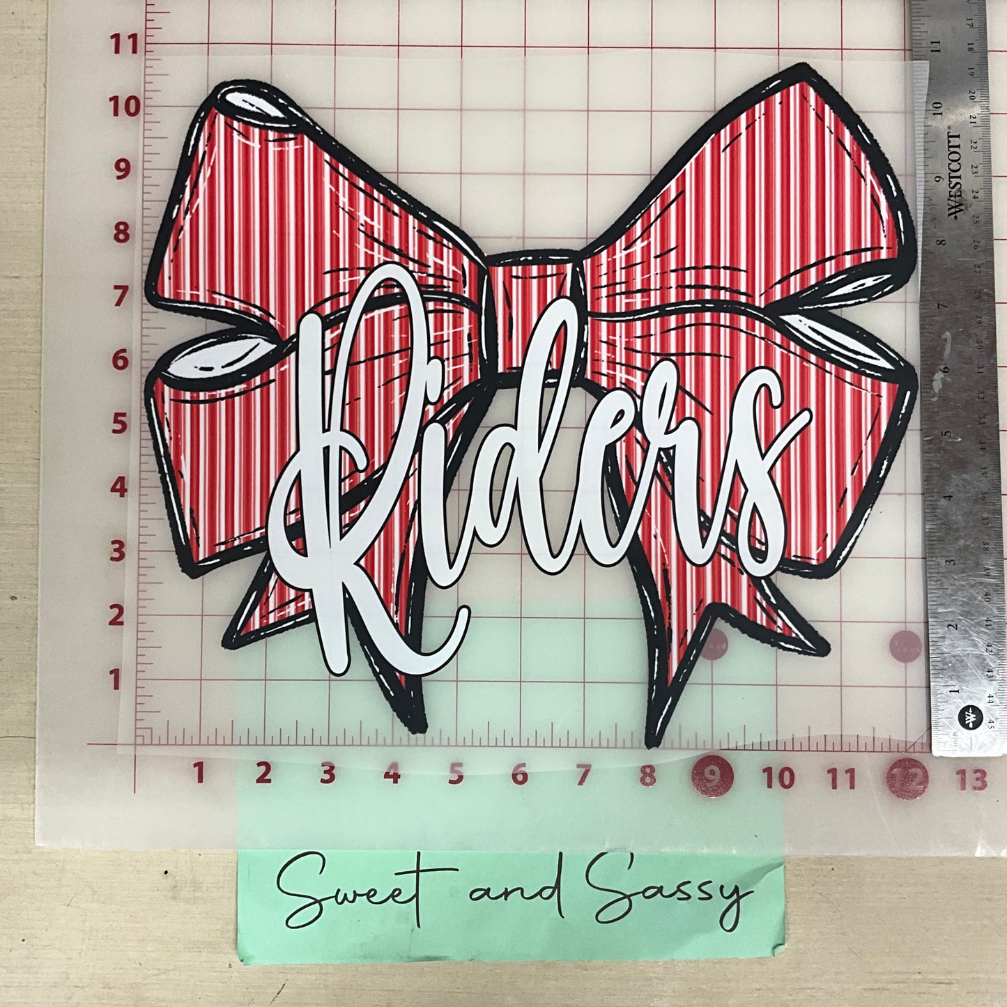 Prepster Bow School Mascot DTF Transfer Design