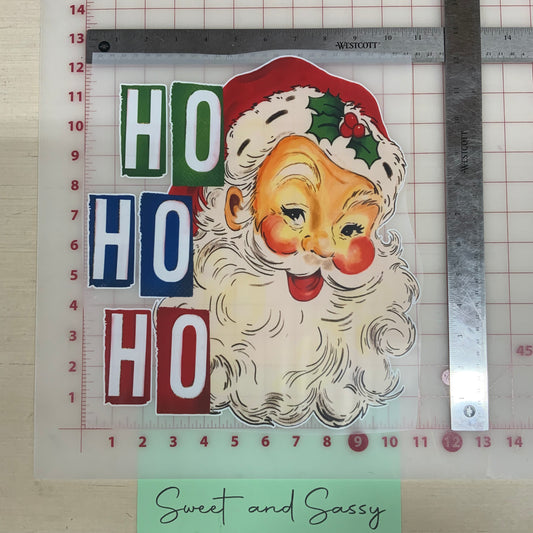 Santa Ho Ho Ho DTF Transfer Design