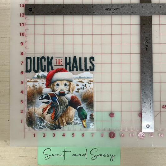 Duck the Halls DTF Transfer Design