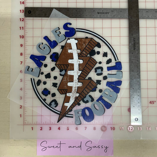 Eagles Football Lightning DTF Transfer