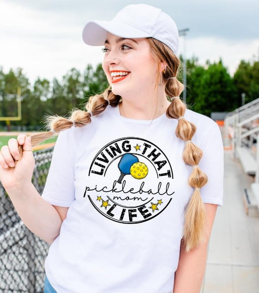 Living that pickleball mom life DTF Transfer Design