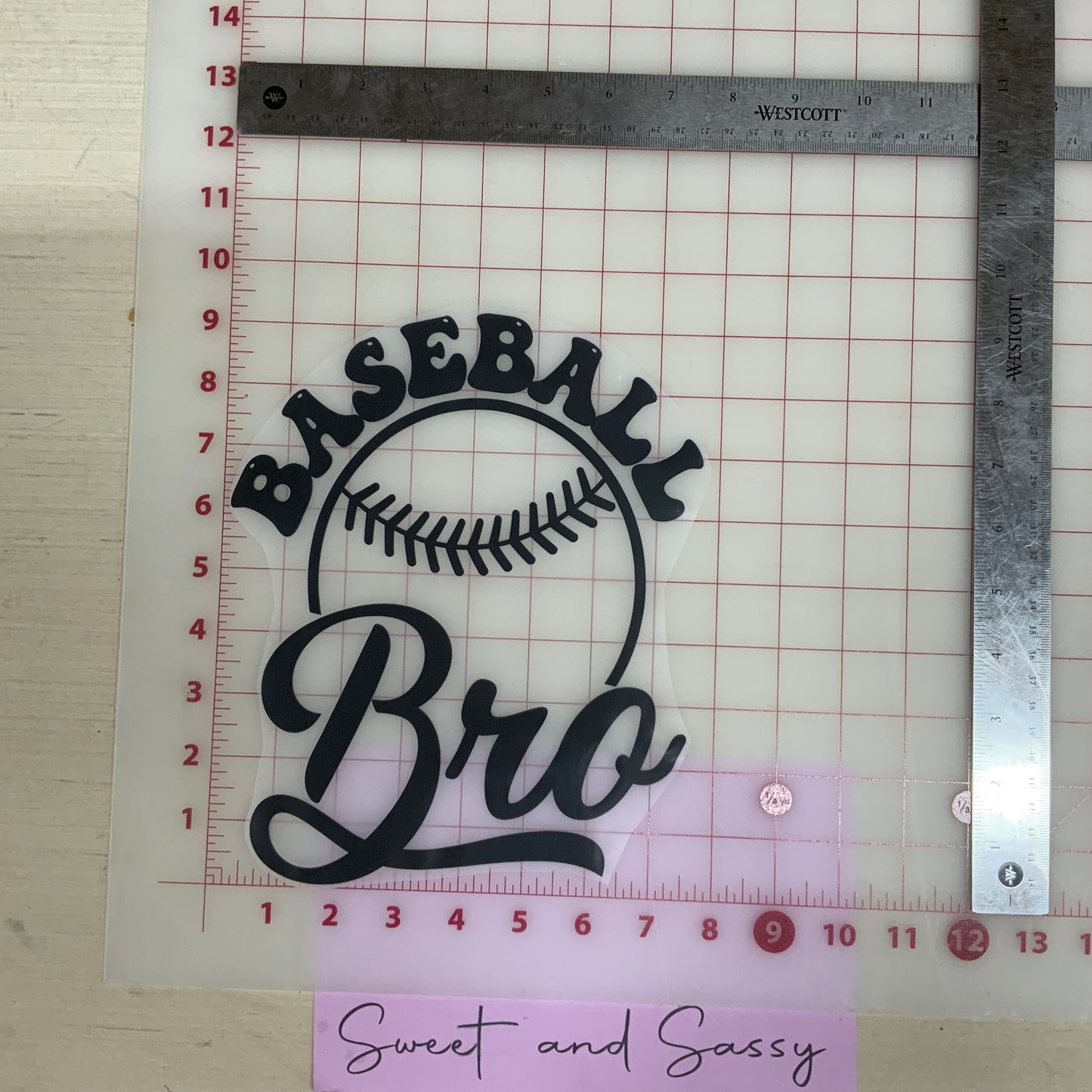 Baseball Bro DTF Transfer Design