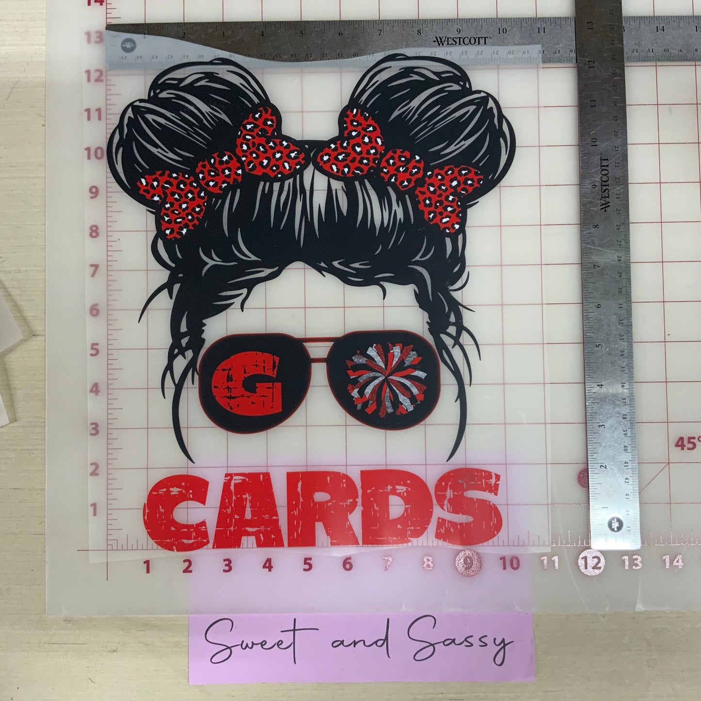 Go Cards sunglasses DTF Transfer