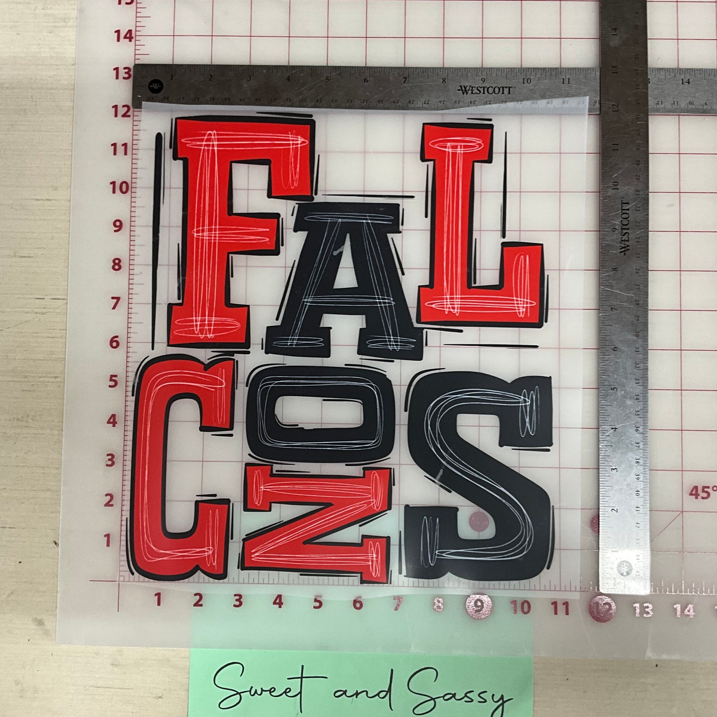 Boho Falcons DTF Transfer Design