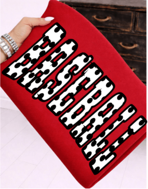 Baseball Polka Dots DTF Transfer Design