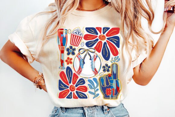 Boho Baseball Game Day DTF Transfer Design CF