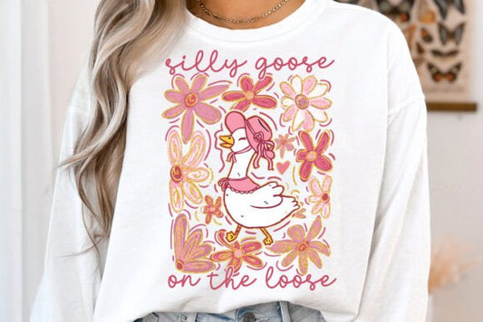 Silly goose on the loose DTF Transfer Design CF