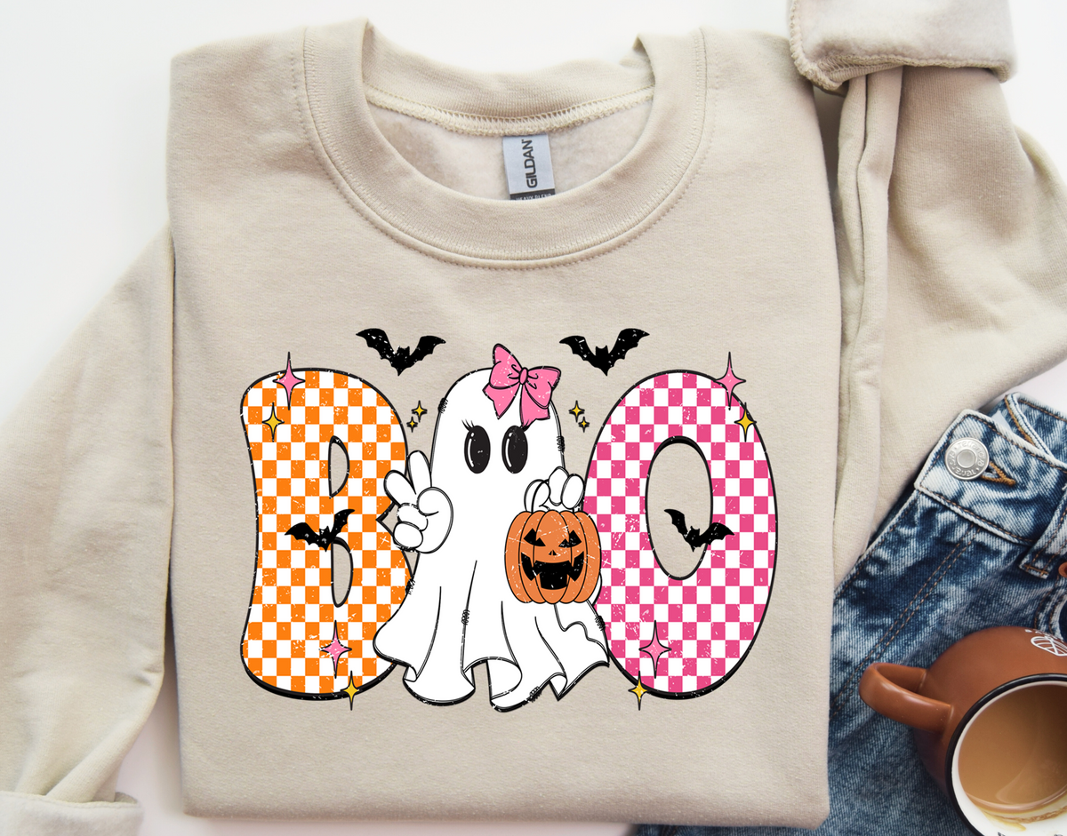 Boo Girl peace DTF Transfer Design