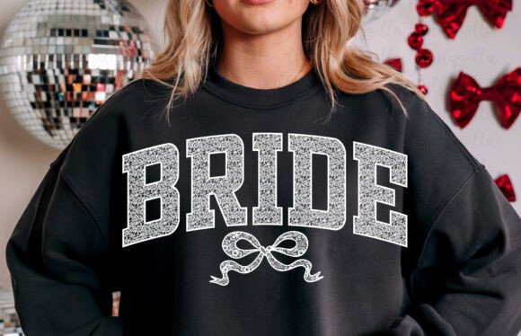 Bride Lace coquette bow DTF Transfer Design CF