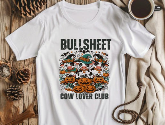 Bull Sheet Halloween Cow Lover Club DTF Transfer Design