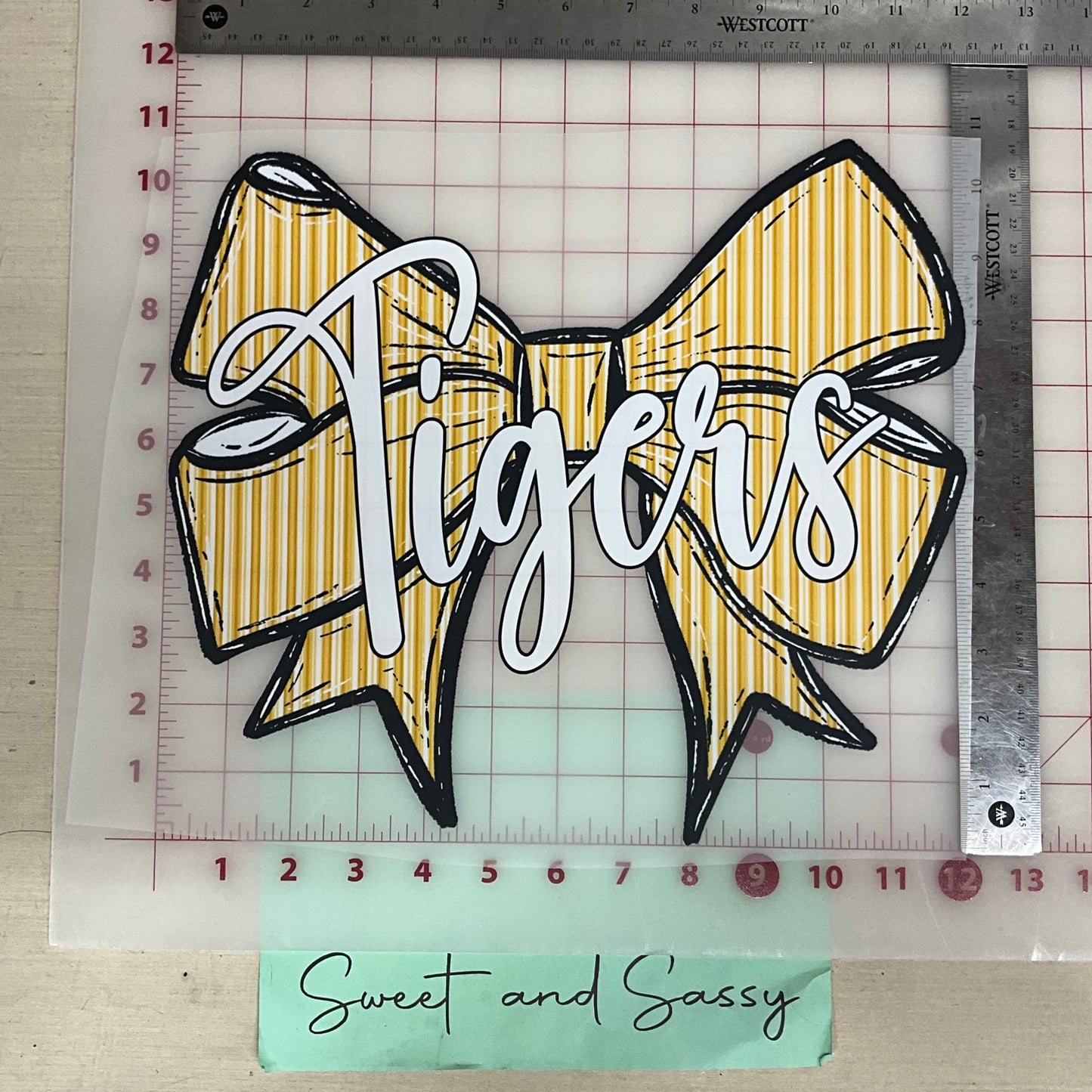 Prepster Bow School Mascot DTF Transfer Design