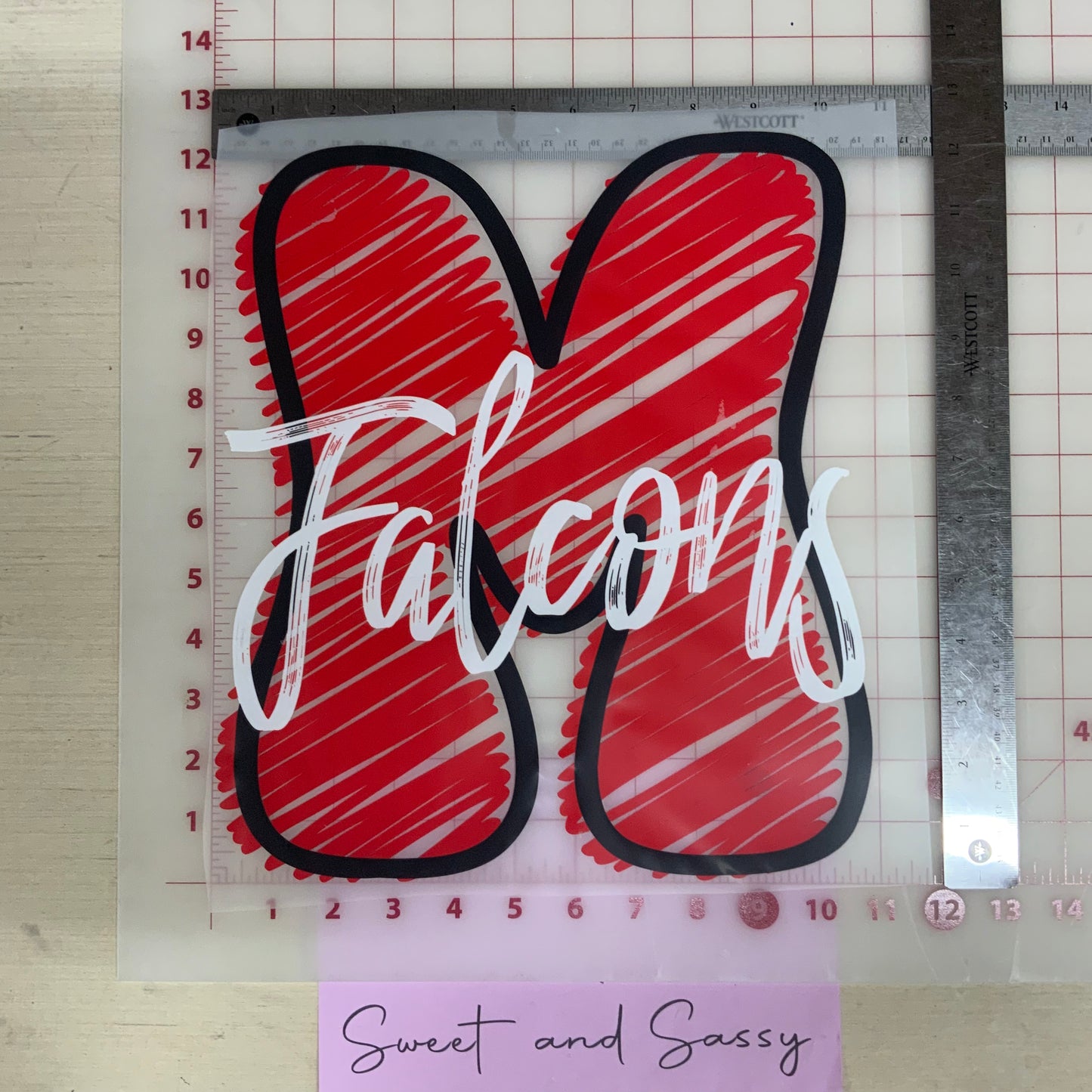 M Falcon Scribble DTF Transfer