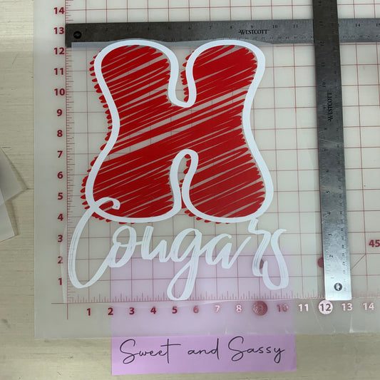 H Cougars DTF Transfer