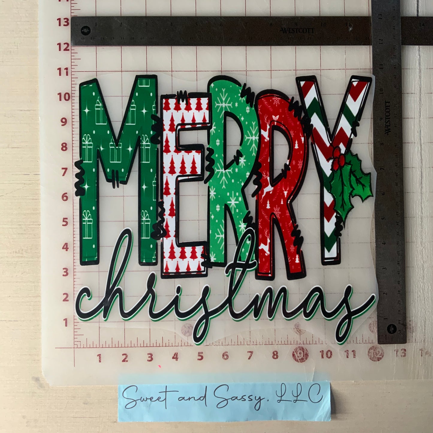 Merry Christmas, mistletoe DTF Transfer Design