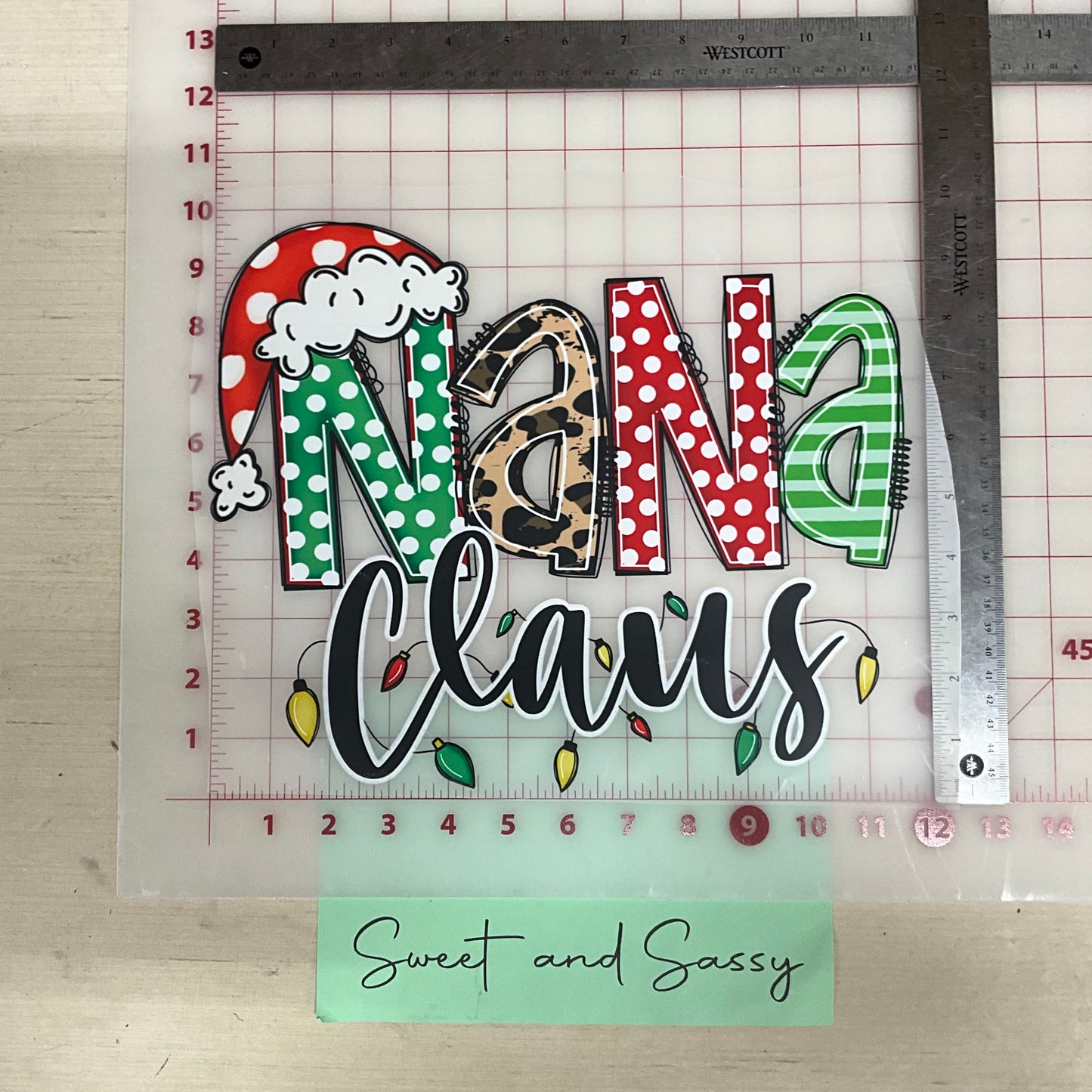 Nana Claus DTF Transfer Design