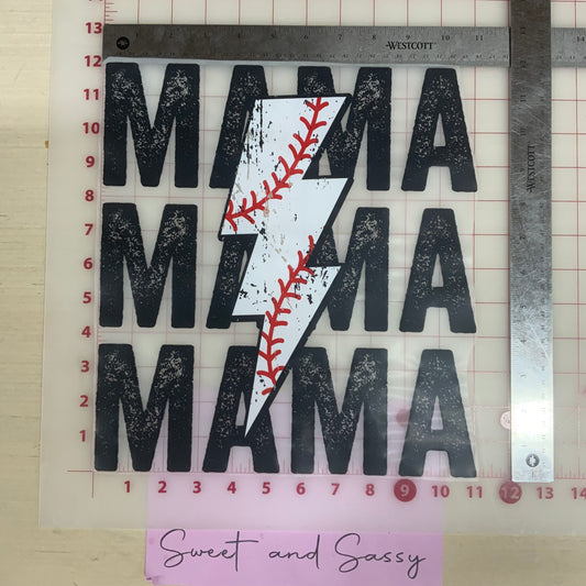 MAMA baseball LB DTF Transfer Design