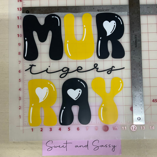 Murray Tigers COR DTF Transfer Design