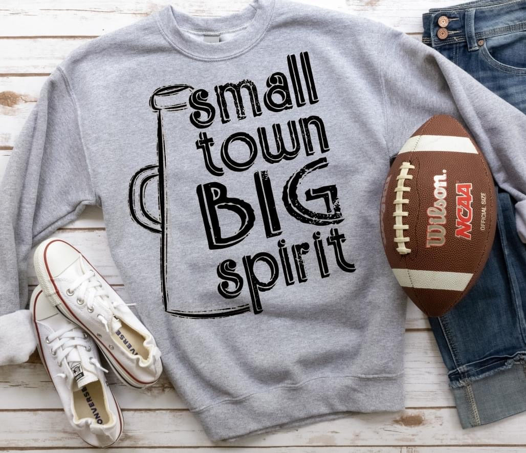Small town, Big spirit, megaphone DTF Transfer Design