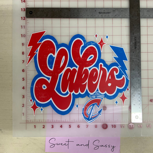 Lakers Preppy DTF Transfer