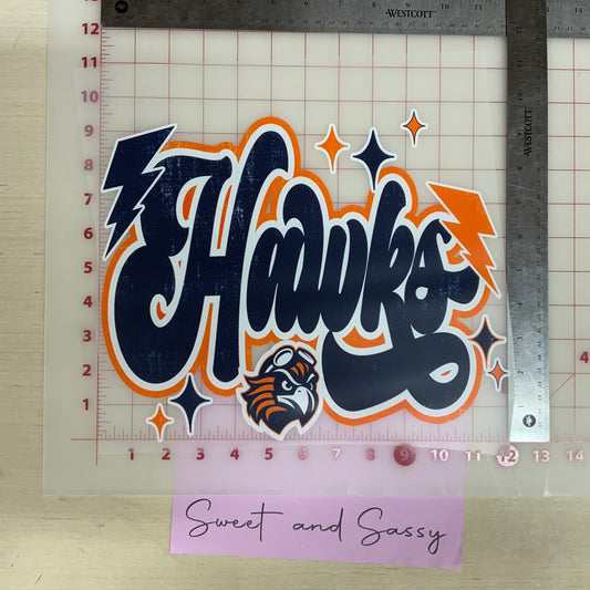 Hawks Preppy DTF Transfer