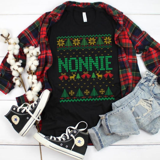 Nonnie Christmas DTF Transfer Design