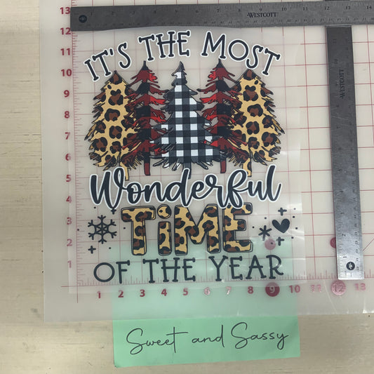 It’s the most Wonderful time of the Year Leopard DTF Transfer Design