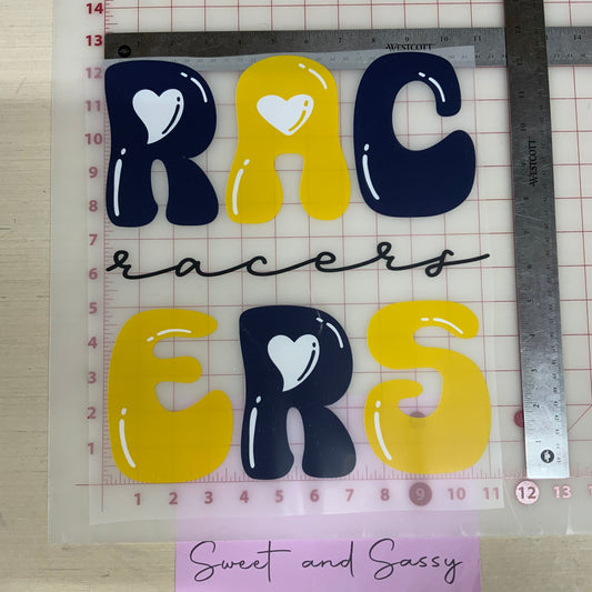 Racers COR DTF Transfer Design