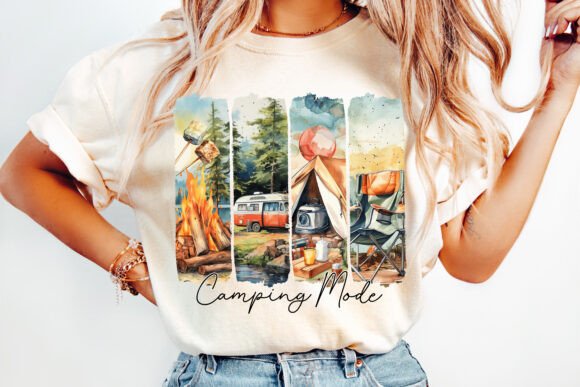 Camping Mode DTF Transfer Design CF