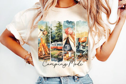 Camping Mode DTF Transfer Design CF