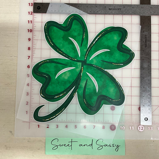 clover charm DTF Transfer Design