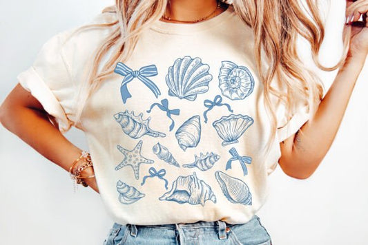 Coquette Seashells DTF Direct To Film 📠🎞 Transfer CF