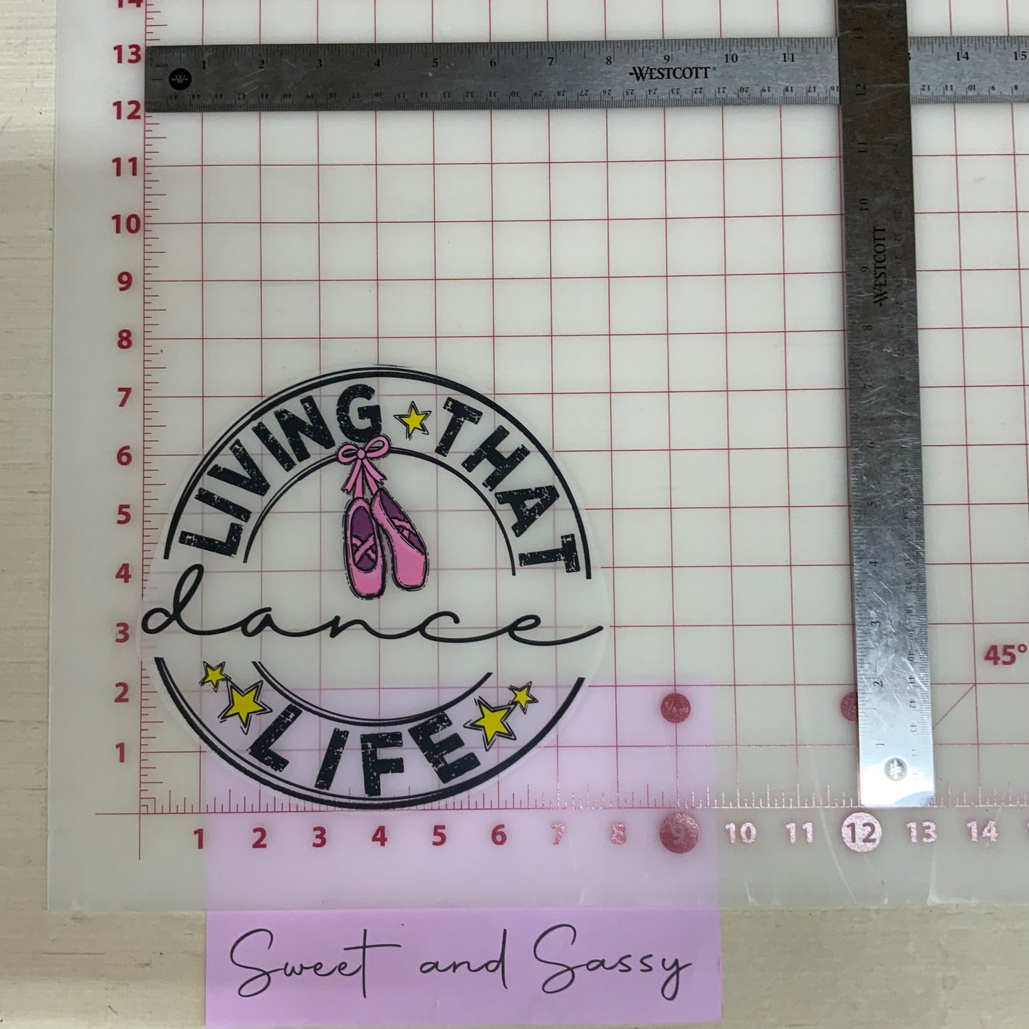 Living that dance life DTF Transfer Design