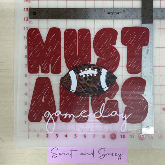 Mustangs Game Day Football DTF Transfer