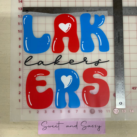 Lakers COR DTF Transfer Design