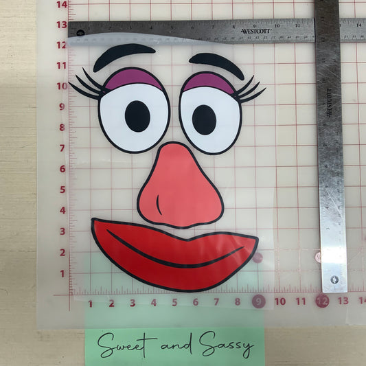 Mrs. Potato DTF Transfer Design