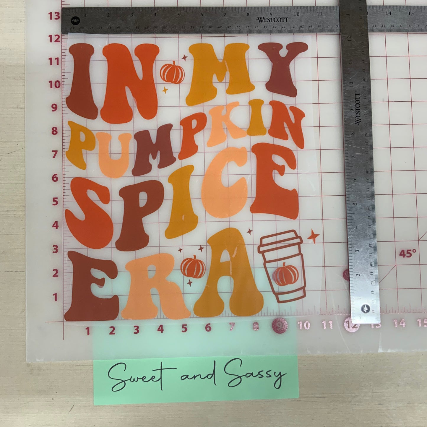 In my pumpkin spice era DTF Transfer Design