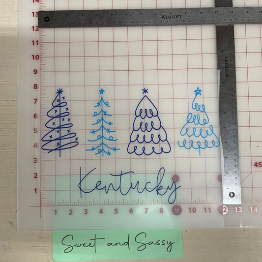 Kentucky Tree Sketch DTF Transfer Design